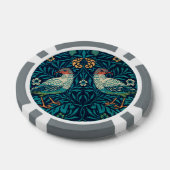 William Morris - Vogels & Bloemen Patroon Poker Chips (Enkel)
