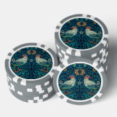 William Morris - Vogels & Bloemen Patroon Poker Chips (Opstapeling)