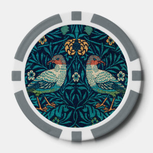 William Morris - Vogels & Bloemen Patroon Poker Chips
