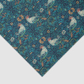 William Morris - Vogels Bloemen Patroon Splicing Tissuepapier (Detail)