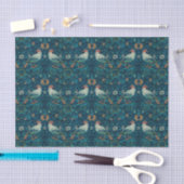 William Morris - Vogels Bloemen Patroon Splicing Tissuepapier (Craft)