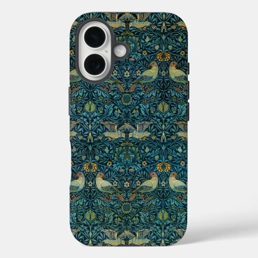 William Morris Vogels & Bloempatroon Case-Mate iPhone Case (Achterkant)