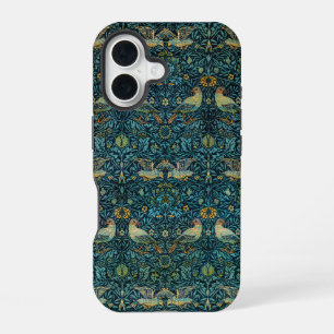 William Morris Vogels & Bloempatroon iPhone 16 Hoesje