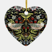 William Morris-vogels en bloemen 2 bijgewerkt Keramisch Ornament (Voorkant)