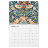 William Morris Vogels en Bloemen Ontwerp Kalender (Jan 2027)