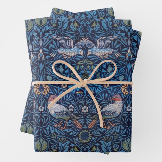 William Morris, Vogels Patroon Inpakpapier Vel (In situ)