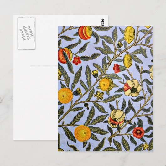 William Morris - Vruchten Briefkaart (Voorkant / Achterkant)