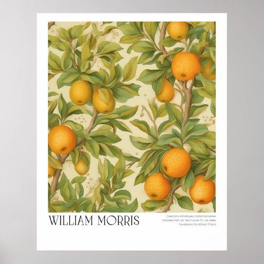 William Morris  vruchten en bladeren Poster (Voorkant)