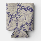 William Morris Wallflower bloemenblauw damast Blikjeskoeler (Voorkant)