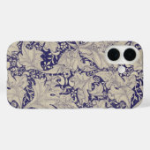 William Morris Wallflower bloemenblauw damast Case-Mate iPhone Case (Achterkant (horizontaal))