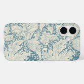 William Morris Wallflower bloemenblauw damast Case-Mate iPhone Case (Achterkant (horizontaal))