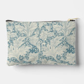 William Morris Wallflower bloemenblauw damast Etui (Achterkant)