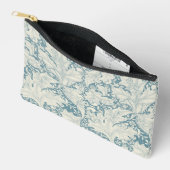 William Morris Wallflower bloemenblauw damast Etui (Open)