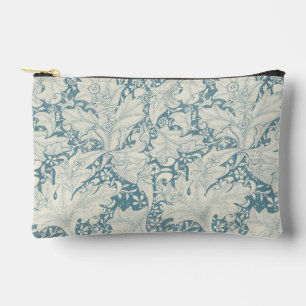William Morris Wallflower bloemenblauw damast Etui