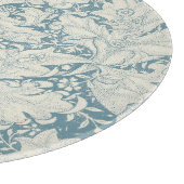 William Morris Wallflower bloemenblauw damast Snijplank (Hoek)