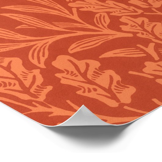 william morris wallpaper acorns and oak poster (Hoek)
