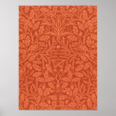 william morris wallpaper acorns and oak poster (Voorkant)
