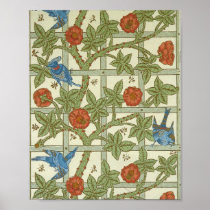 William morris wallpaper Blad van een set van tien Poster