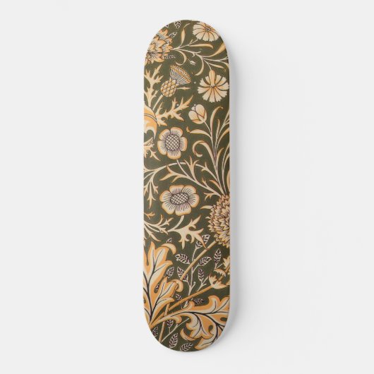 william morris wallpaper cherwell design persoonlijk skateboard (Voorkant)