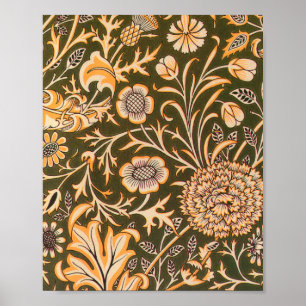 william morris wallpaper cherwell design poster