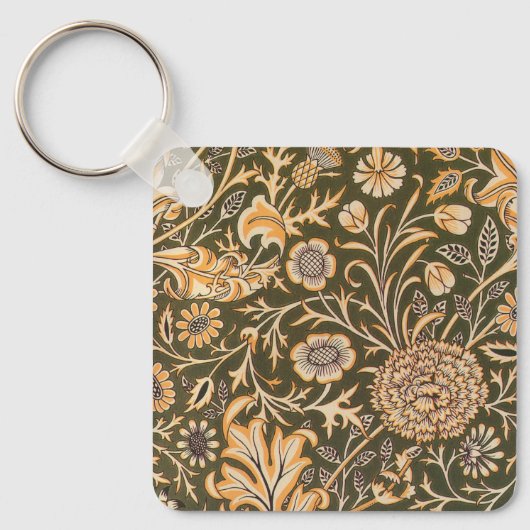 william morris wallpaper cherwell design sleutelhanger (Voorkant)