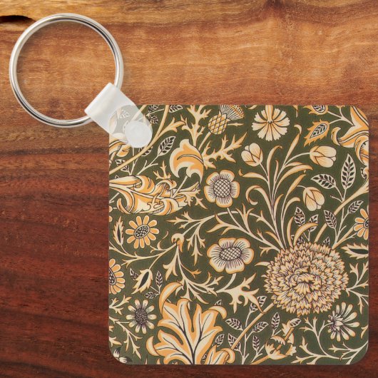 william morris wallpaper cherwell design sleutelhanger (Voorkant)