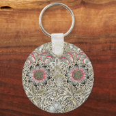 william morris wallpaper corncockle floral sleutelhanger (Voorkant)