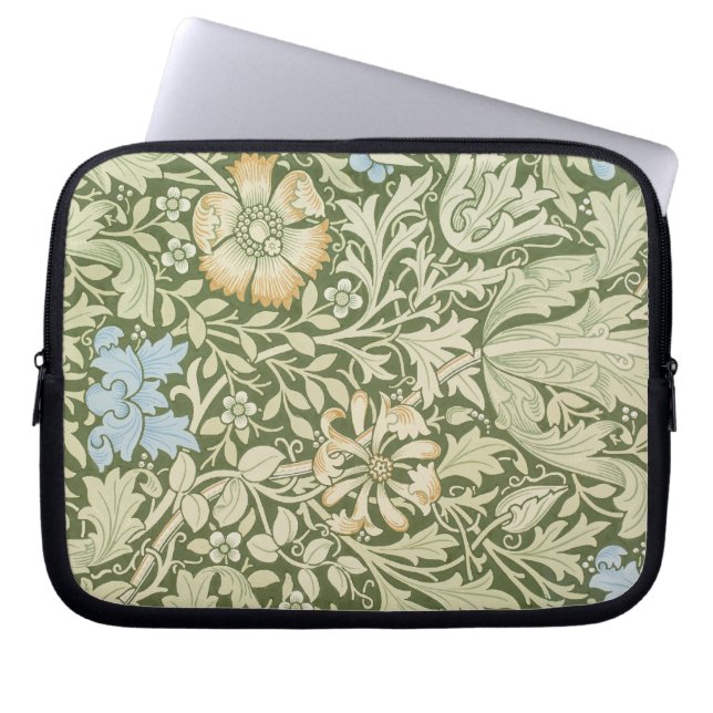 William Morris Wallpaper Design Laptop Sleeve (Voorkant)