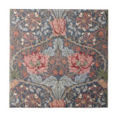 William Morris Wallpaper Design on Tegel Tegeltje (Voorkant)