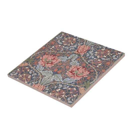 William Morris Wallpaper Design on Tegel Tegeltje (Zijkant)