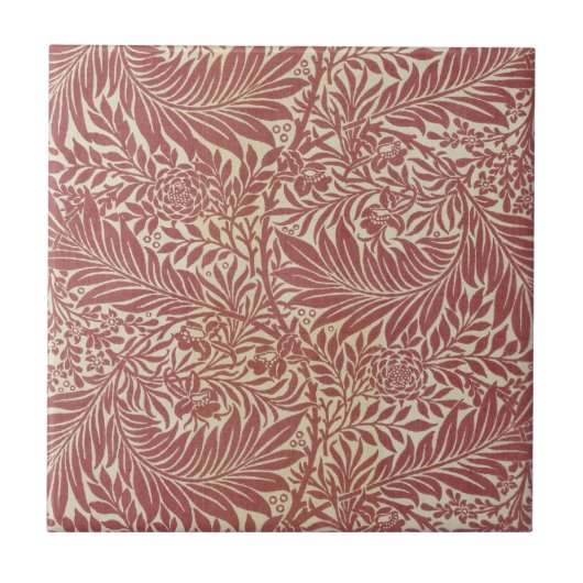 William Morris Wallpaper Design on Tegel Tegeltje (Voorkant)