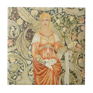 William Morris Wallpaper Design on Tile Tegeltje