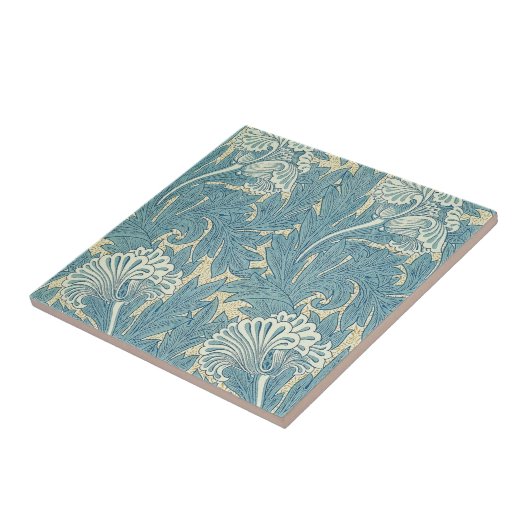 William Morris Wallpaper Design on Tile Tegeltje (Zijkant)