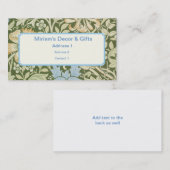 William Morris Wallpaper Design Visitekaartje (Voorkant / Achterkant)