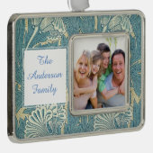 William Morris Wallpaper Pattern Verzilverd Omlijst Ornament (Rechts)