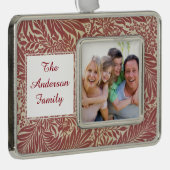 William Morris Wallpaper Pattern Verzilverd Omlijst Ornament (Rechts)