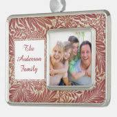 William Morris Wallpaper Pattern Verzilverd Omlijst Ornament (Links)