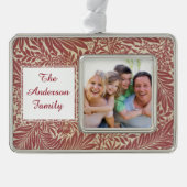 William Morris Wallpaper Pattern Verzilverd Omlijst Ornament (Voorkant)