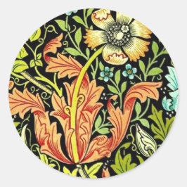 William Morris Wallpaper Ronde Sticker