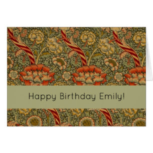 William Morris Wandle Engels Bloemen Damask Design