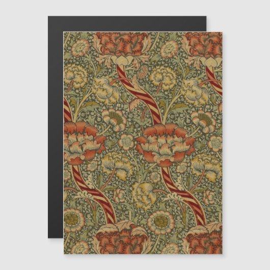 William Morris Wandle Engels Bloemen Damask Design (Voorkant / Achterkant)