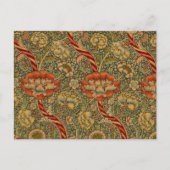 William Morris Wandle Engels Bloemen Damask Design Briefkaart (Voorkant)