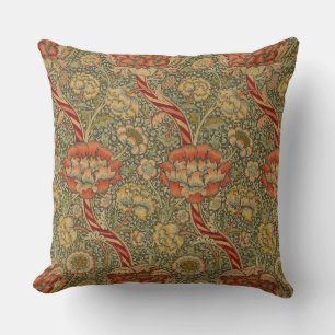 William Morris Wandle Engels Bloemen Damask Design Buitenkussen