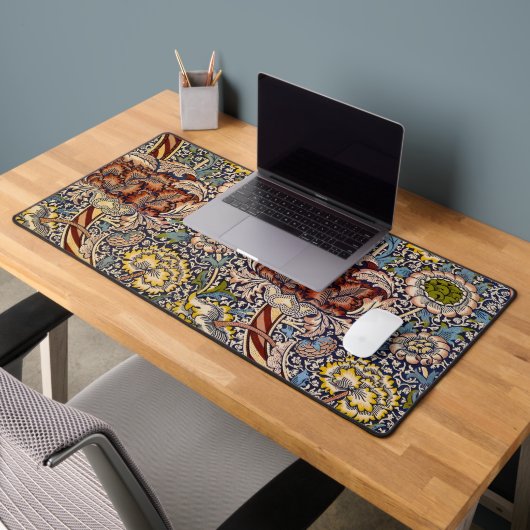 William Morris Wandle Engels Bloemen Damask Design Bureaumat (Kantoor 2)