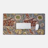 William Morris Wandle Engels Bloemen Damask Design Bureaumat (Keyboard & Muis)