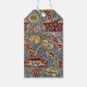 William Morris Wandle Engels Bloemen Damask Design Cadeaulabel (Voorkant)