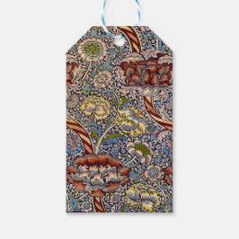 William Morris Wandle Engels Bloemen Damask Design Cadeaulabel
