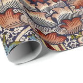 William Morris Wandle Engels Bloemen Damask Design Cadeaupapier (Rol Hoek)