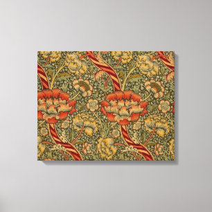 William Morris Wandle Engels Bloemen Damask Design Canvas Afdruk