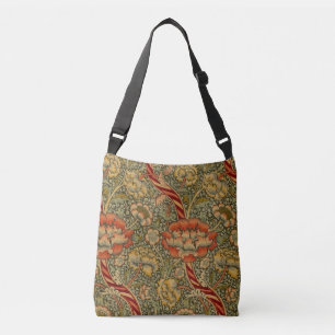 William Morris Wandle Engels Bloemen Damask Design Crossbody Tas